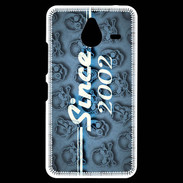 Coque Personnalisée Nokia Lumia 640XL LTE Since crane bleu 2002