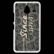 Coque Personnalisée Nokia Lumia 640XL LTE Since crane gris 1974