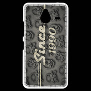 Coque Personnalisée Nokia Lumia 640XL LTE Since crane gris 1990