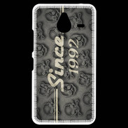 Coque Personnalisée Nokia Lumia 640XL LTE Since crane gris 1992