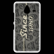 Coque Personnalisée Nokia Lumia 640XL LTE Since crane gris 1989