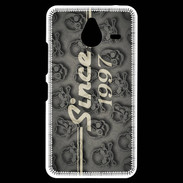 Coque Personnalisée Nokia Lumia 640XL LTE Since crane gris 1997