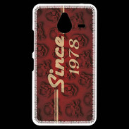 Coque Personnalisée Nokia Lumia 640XL LTE Since crane rouge 1978