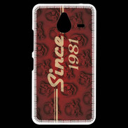 Coque Personnalisée Nokia Lumia 640XL LTE Since crane rouge 1981
