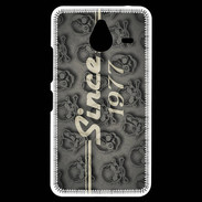 Coque Personnalisée Nokia Lumia 640XL LTE Since crane gris 1977