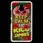 Coque Personnalisée Nokia Lumia 640XL LTE Keep Calm and Kill Zombies Cervelle