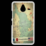 Coque Personnalisée Nokia Lumia 640XL LTE Débarquement Normandie Carte ZG