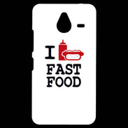 Coque Personnalisée Nokia Lumia 640XL LTE I love Fast Food