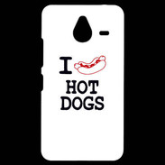 Coque Personnalisée Nokia Lumia 640XL LTE I love Hot Dogs