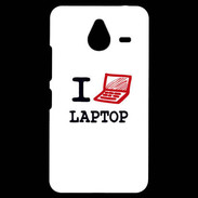 Coque Personnalisée Nokia Lumia 640XL LTE I love Laptop