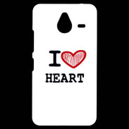 Coque Personnalisée Nokia Lumia 640XL LTE I love Heart