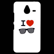 Coque Personnalisée Nokia Lumia 640XL LTE I love Lunette Fun