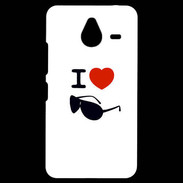 Coque Personnalisée Nokia Lumia 640XL LTE I love Lunette Fun 2