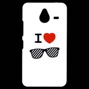 Coque Personnalisée Nokia Lumia 640XL LTE I love Lunette Fun 3