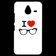 Coque Personnalisée Nokia Lumia 640XL LTE I love Lunette 