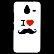 Coque Personnalisée Nokia Lumia 640XL LTE I love Moustache