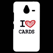 Coque Personnalisée Nokia Lumia 640XL LTE I love Poker Heart