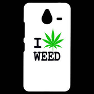 Coque Personnalisée Nokia Lumia 640XL LTE I love Weed