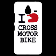 Coque Personnalisée Nokia Lumia 640XL LTE i love Cross Motor