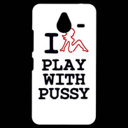 Coque Personnalisée Nokia Lumia 640XL LTE I love Play Pussy