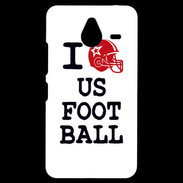 Coque Personnalisée Nokia Lumia 640XL LTE I love US Football