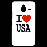 Coque Personnalisée Nokia Lumia 640XL LTE I love USA