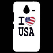 Coque Personnalisée Nokia Lumia 640XL LTE I love USA 2