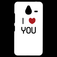 Coque Personnalisée Nokia Lumia 640XL LTE I love you