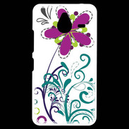 Coque Personnalisée Nokia Lumia 640XL LTE motif floral bleu