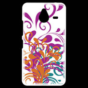 Coque Personnalisée Nokia Lumia 640XL LTE motif floral orange