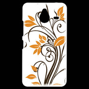 Coque Personnalisée Nokia Lumia 640XL LTE motif floral marron