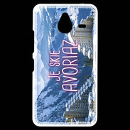 Coque Personnalisée Nokia Lumia 640XL LTE Je skie Avoriaz ZG