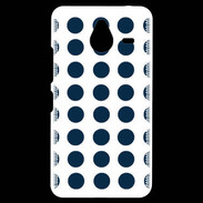 Coque Personnalisée Nokia Lumia 640XL LTE pois bleu marine