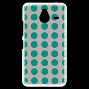 Coque Personnalisée Nokia Lumia 640XL LTE pois gris & turquoise
