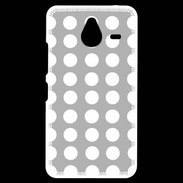 Coque Personnalisée Nokia Lumia 640XL LTE pois gris & blanc