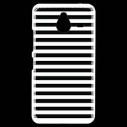 Coque Personnalisée Nokia Lumia 640XL LTE rayures noires et blanches