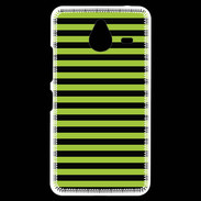 Coque Personnalisée Nokia Lumia 640XL LTE rayures noires et vertes