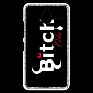 Coque Personnalisée Nokia Lumia 640XL LTE Bitch Cola fond noir