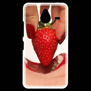 Coque Personnalisée Nokia Lumia 640XL LTE Plaisir et fraise PR10