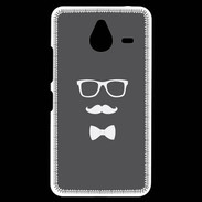 Coque Personnalisée Nokia Lumia 640XL LTE moustache & noeud 2