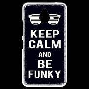 Coque Personnalisée Nokia Lumia 640XL LTE Keep Calm Funky Noir