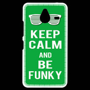 Coque Personnalisée Nokia Lumia 640XL LTE Keep Calm Funky Vert