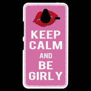 Coque Personnalisée Nokia Lumia 640XL LTE Keep Calm Girly Rose