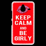 Coque Personnalisée Nokia Lumia 640XL LTE Keep calm Girly Rouge