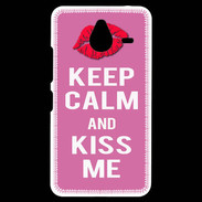 Coque Personnalisée Nokia Lumia 640XL LTE Keep Calm Kiss me Rose