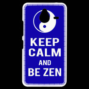 Coque Personnalisée Nokia Lumia 640XL LTE Keep Calm Be Zen Bleu