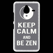 Coque Personnalisée Nokia Lumia 640XL LTE Keep Calm Be Zen Gris