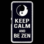 Coque Personnalisée Nokia Lumia 640XL LTE Keep Calm Be Zen Noir