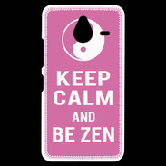 Coque Personnalisée Nokia Lumia 640XL LTE Keep Calm Be Zen Rose