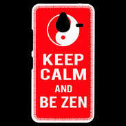 Coque Personnalisée Nokia Lumia 640XL LTE Keep Calm Be Zen Rouge